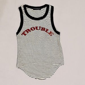 UO Ribbed TROUBLE Tank